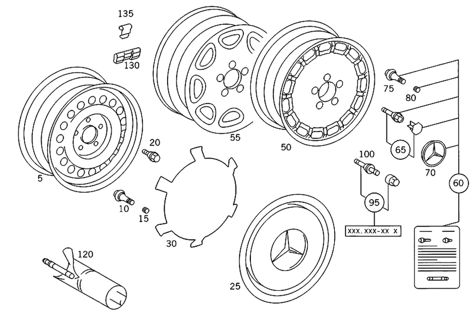Tornillo de cuello esférico genuino Mercedes-Benz 000-990-48-07 Foto 1 de 1