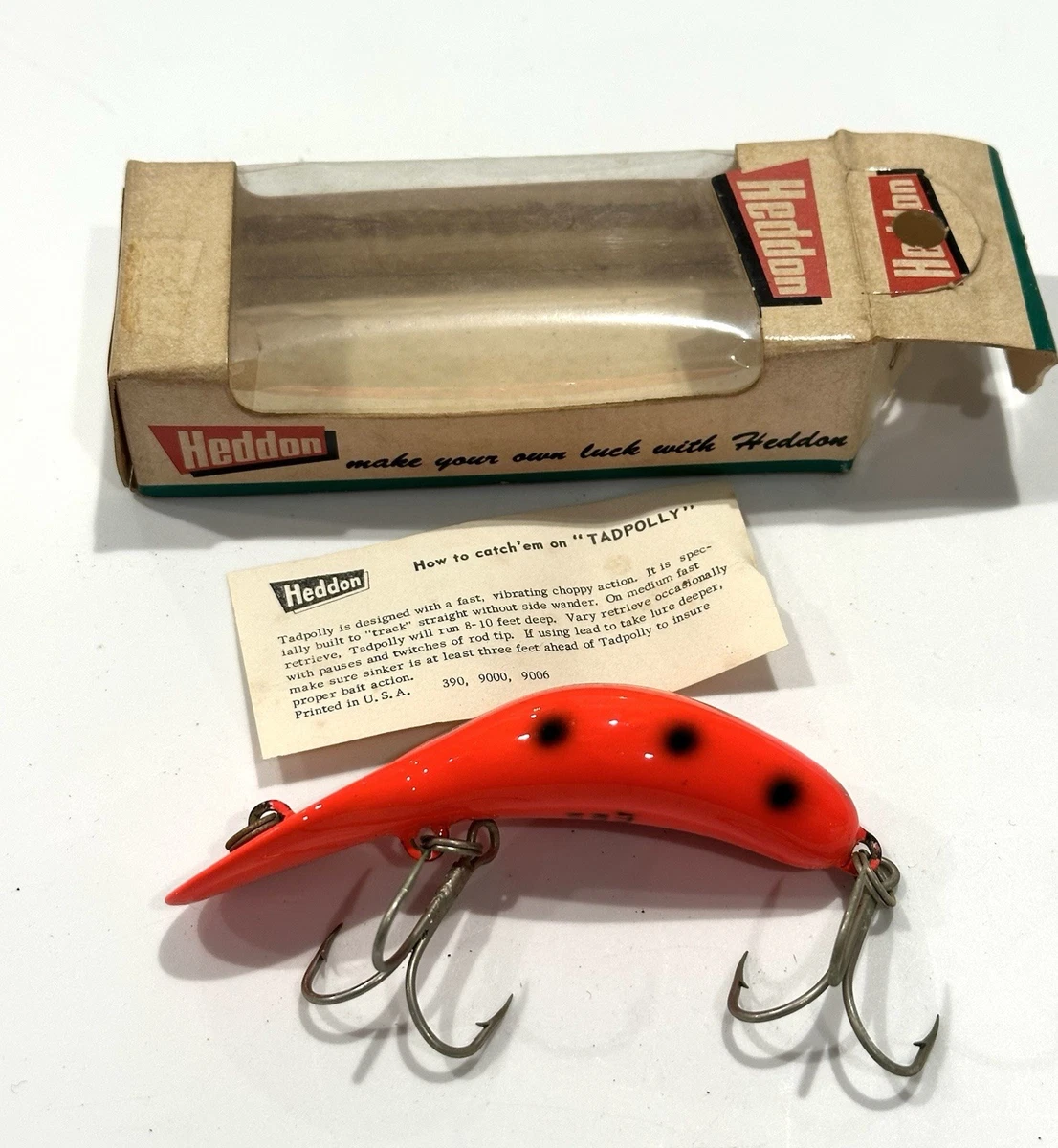 Heddon Plastic Vintage Fishing Lures Box Insert Included | eBay