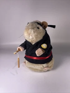 Gemmy 2001 Kung Fu Fighting Dancing Hamster Martial Arts Spin nunchuks WORKS - Picture 1 of 4
