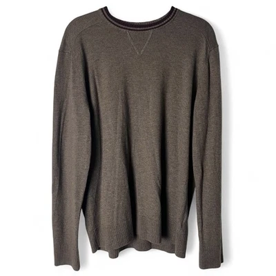 Smartwool - Men's Merino Wool Blend Brown Crewneck Sweater - Sz. L - Image 1 of 4