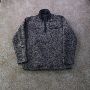 Eddie Bauer 1/4 zip Sweatshirt Fleece Men's small Pullover Gray - Picture 1 of 11