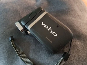 VEHO KUZO VCC-002HD PORTABLE HANDHELD CAMERA CAMCORDER BLACK TESTED - Picture 1 of 5