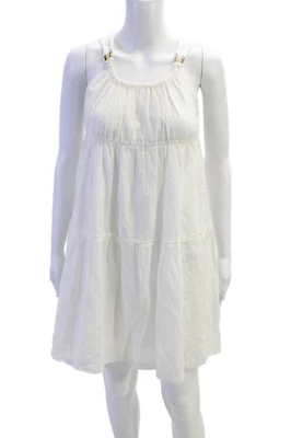 Chloe девочек хлопок без рукавов с подкладкой короткое платье белый размер 12 - Изображение 1 из 4