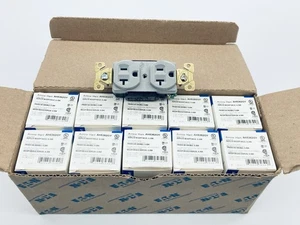 10 Eaton Arrow Hart AH5362GY Duplex Receptacle 125V 20A 5-20R 2P 3W Industrial - Picture 1 of 10