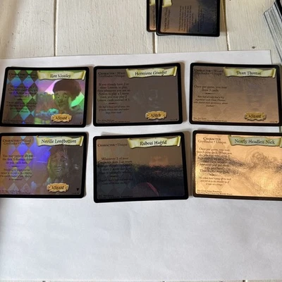 Hermione Granger Professor Thomas Ron Hagrid Foil Holo Potter TCG Vtg 6 Cards - Image 1 of 4