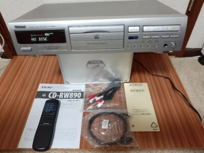 TEAC CD-RW890 CD Recorder Silver High-Quality Body Only Used From JAPAN - Image 1 of 4