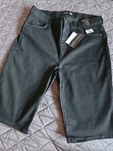 Ladies George Black Denim Wonderfit Shorts - XL - NEW - Picture 1 of 6