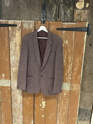 Pierre Pascal Purple Mix Tweed Jacket Blazer Formal Wool Blend Smart Tailored 40 - Image 1 of 4