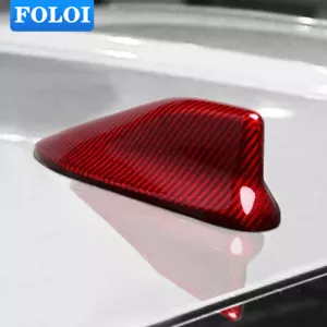 For 14-19 Subaru BRZ Toyota 86 Red Crbon Fiber Roof Antenna Cover Shark Fin Trim - Picture 1 of 6