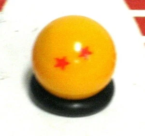Dragon Ball Z GT Accessory Dragon Balls 2 Star Dragon Ball 0.25" Yellow Irwin - Picture 1 of 1