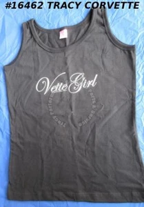 New XL Vette Girl Corette Womens Black Tank Top Shirt *Clearance* - Picture 1 of 2