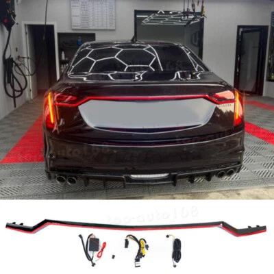 Luces de conducción LED traseras negras luces de giro y frenado para Cadillac CT6 2019-2020 Foto 1 de 4