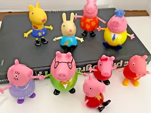 2003 Peppy Pig Gerald Jirafa Abuelo Cerdo Rebecca Rabbit Piernas Doblar Brazos Movibles - Imagen 1 de 8