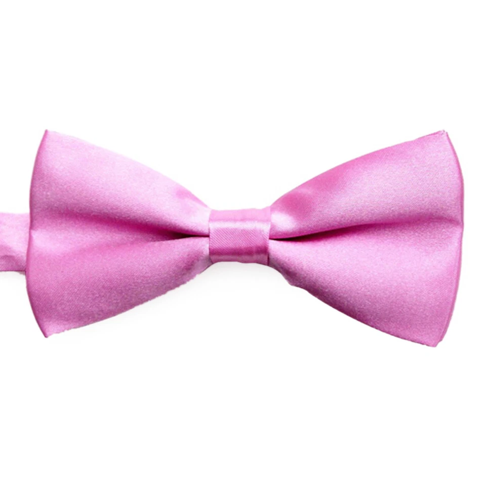 Pajarita de satén con bandas de varios colores lisa formal de 5 piezas (juego de 5 corbatas combinadas) Foto 1 de 4