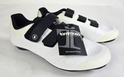 Tommaso Pista 100 Tejido Para Mujer 42 EU / 10.5 US Zapatos de Ciclismo Blanco / Negro Nuevo Foto 1 de 4