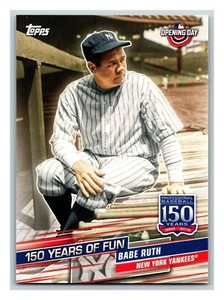 2019 Topps Opening Day 150 Years Of Fun Babe Ruth New York Yankees #YOF-5 