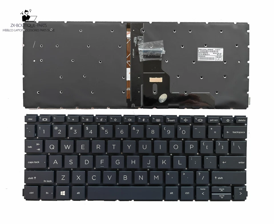 New For HP ProBook 430 G7 G8 435 G7 G8 Laptop US Keyboard Backlit - Image 1 of 1
