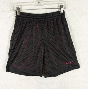 Nike Shorts Girls Large Black Pink Dri Fit Training Running Mesh 830547-060 - Picture 1 of 8