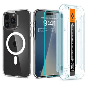Pour Apple iPhone 15 Pro Max Case / 15 Pro | Pack Spigen [Ultra Hybride] (MagFit) - Photo 1 sur 17