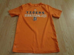 Youth Detroit Tigers M (10/12) Athletic Shirt Top (Orange) Adidas - Picture 1 of 1