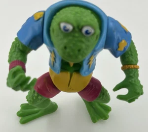 Vintage 1989 Teenage Mutant Ninja Turtles Genghis Frog Action Figure Playmates - Picture 1 of 8