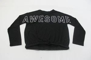 Rockets Of Awesome Kid's Long Sleeve Awesome Graphic Tee JB1 Black Size 10 NWT - Picture 1 of 3