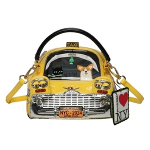 Vendula London New York City Cats and Corgis Taxi Grab Bag - Picture 1 of 10