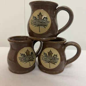 Deneen Pottery Tucker Hill Inn Vermont Set of 3 Mugs 10 Ounces Handmade in USA - Picture 1 of 11