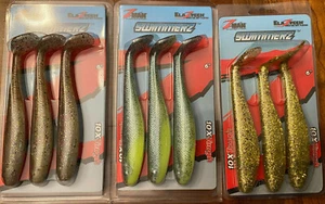 Zman Soft Lure SwimmerZ 6 Inch 9 total lures (Sexy Mullet, Golden Boy, Houdini) - Picture 1 of 1
