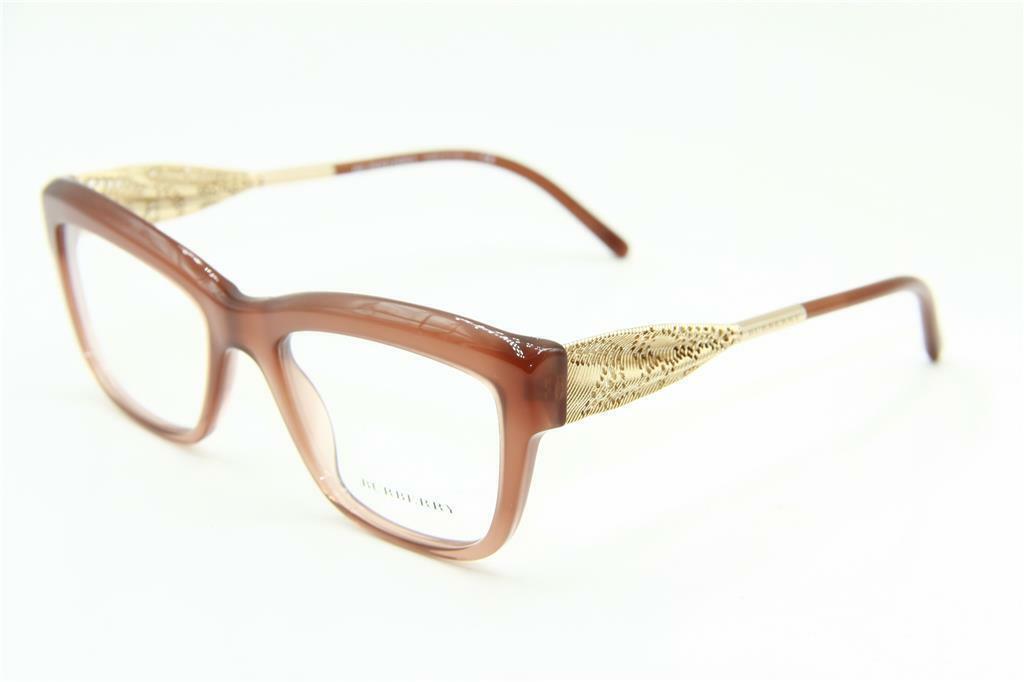 ?New Burberry B 2211-F 3173 Brown & Gold Ribbon Eyeglasses 53mm with Case NEW AUTHENTIC BURBERRY B 2211-F 3173 BROWN/GOLDEN EYEGLASSES  main image 2