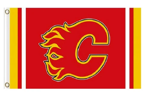 Calgary Flames Flag 3x5ft Banner Polyester Ice Hockey Stanley Cup flames009 Cover