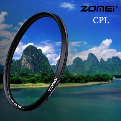 Zomei CPL Filter camera Circular Polarizing CIR-PL F/ Nikon SONY Canon 40.5-86mm - Image 1 of 4