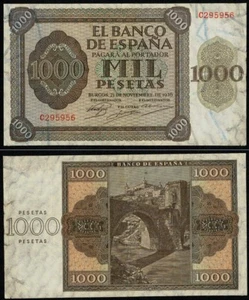 1000 Pesetas AÑO 1936. Serie C nº 295956. BONITO. RARO. - Picture 1 of 1