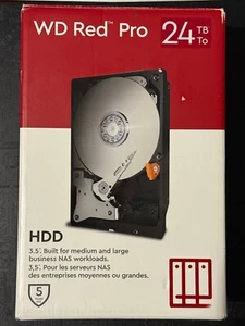 WD Red Pro Festplatte WD240KFGX 24TB 7200 RPM 512MB Cache GEBRAUCHT mit nur 57 Std. - Bild 1 von 4