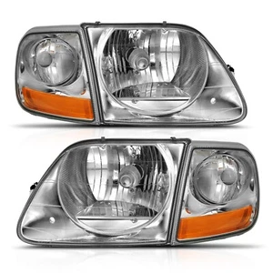 Juego de faros de cristal Anzo USA 111438 para 97-03 F-150 - Imagen 1 de 2