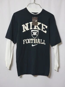 NWTS NIKE FOOTBALL LONG SLEEVE SHIRT BLACK & WHITE BOY'S LARGE *01* ON THE BACK - Picture 1 of 6