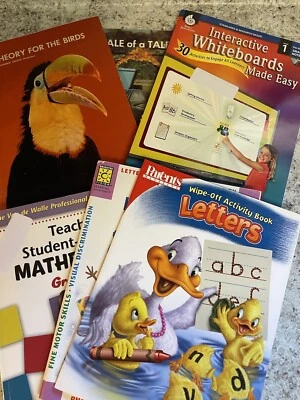 Homeschool Books Lot K-3rd Grade Math Reading Habitats and Games Vintage - Image 1 of 4