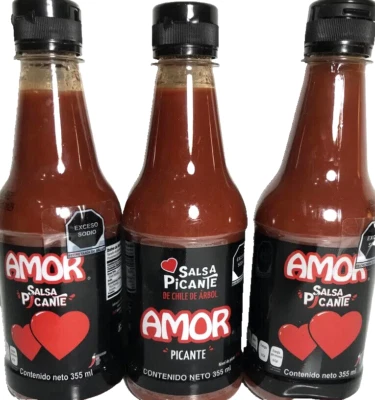 4 件装 Salsa Amor Picante 🌶 🇲🇽Amor Hot Sauce 355 毫升/12 盎司。 — 第 1/3 张图片