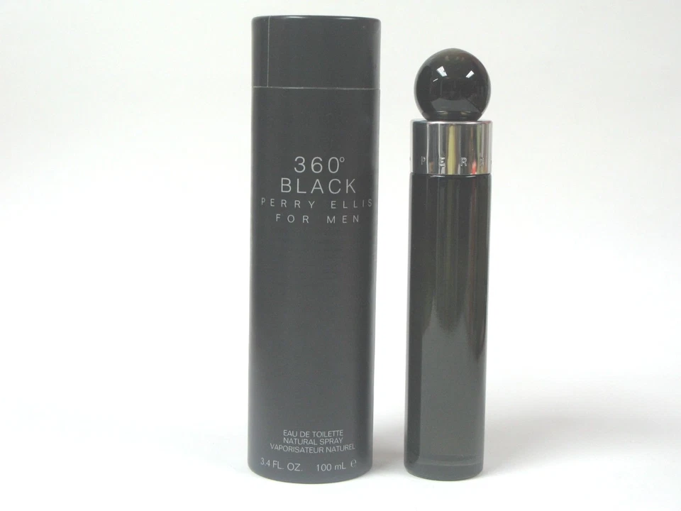 Perry Ellis 360 NEGRO para Hombre 3.4 OZ/100ml Eau De Toilette Spray Nuevo en Caja Foto 1 de 1