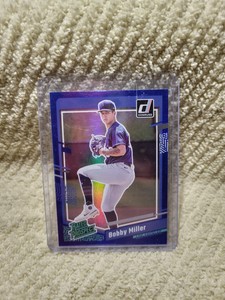 2023 Donruss Bobby Miller Blue Foil Rated Rookie