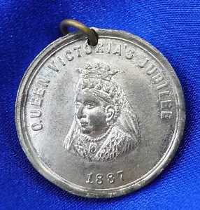 QUEEN VICTORIA'S GOLDEN JUBILEE MEDAL 1837-1887 TASMANIA ISSUE by F & W STEWART - Picture 1 of 5