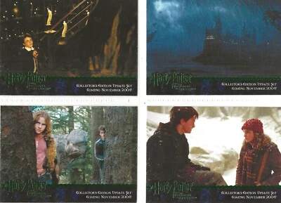 HARRY POTTER PRISONER  OF AZKABAN  UPDATE GREEN  FOIL 4 CARD PROMO SET BY ARTBOX - Image 1 of 2