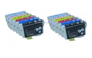 Lote Tinta Alto Rendimiento Para Epson 98 T0981 - T0986 Artesanal 700 710 725 730 800 810 835 - Imagen 1 de 3