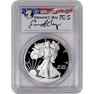 2015 W PROOF SILVER EAGLE PCGS PR70 DCAM MOY SIGNED FIRST DAY OF ISSUE 1 OF 2015 - Picture 1 of 2