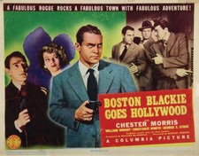 Boston Blackie Goes Hollywood Lobby Card George E Stone Constance - Old Photo