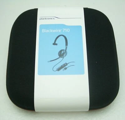 Plantronics Blackwire C710 UC Mono Corded Bluetooth Computer USB Headset + Case - Image 1 of 3