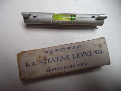Vintage E.A. Stevens Line & Surface Pocket Level  No. 600  w/Original Box. - Image 1 of 4
