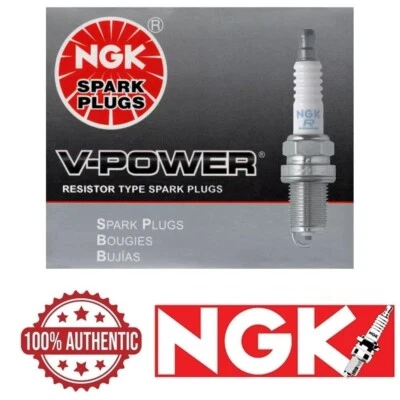 Velas de ignição NGK "V-POWER" (conjunto de 4) 1992-2011 para Toyota Camry 2.4L 2.2L L4 - Imagem 1 de 2