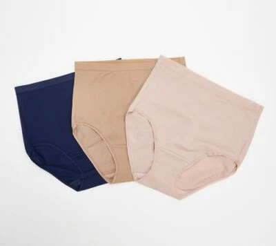 BREEZIES Sleek Lines Tummy Smoothing Full Briefs  A451481 - Image 1 of 3