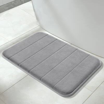 Alfombra de baño de espuma viscoelástica 24 X 17 pulgadas cómoda suave súper absorción de agua  Foto 1 de 4